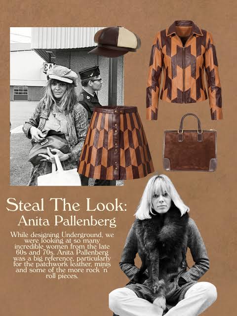 Patchwork leather zip jacket in tan and brown